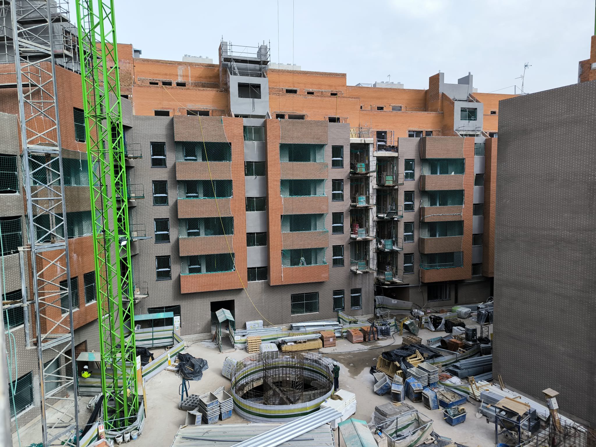 obras del Residencial san Antón